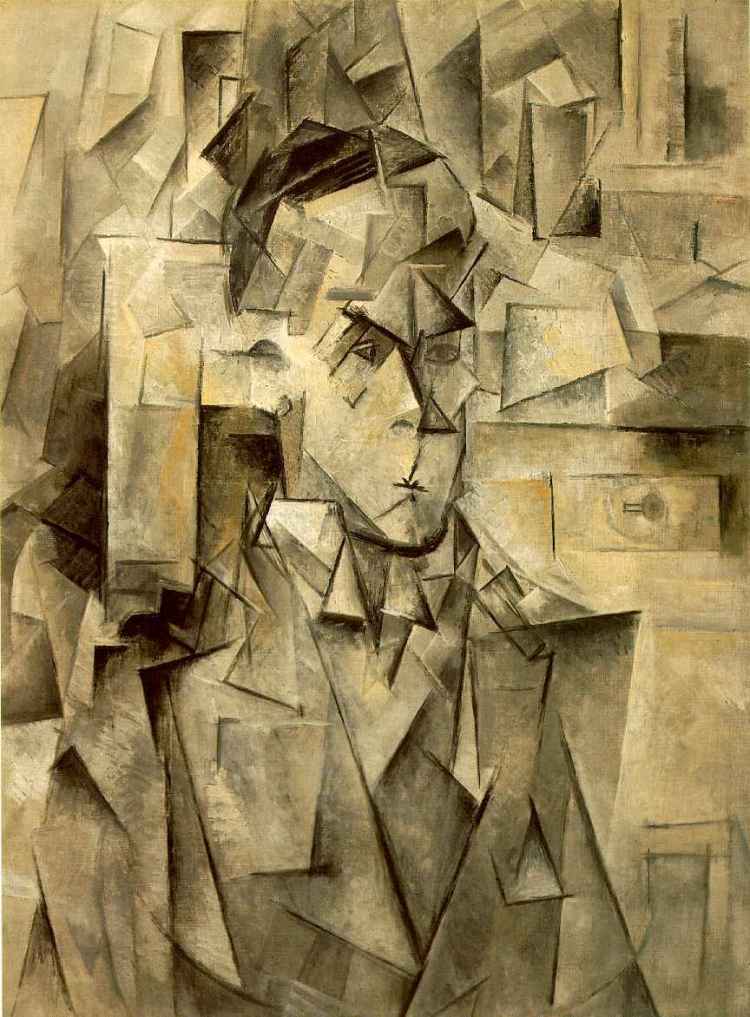 Pablo Picasso, Portrait of Wilhelm Uhde, 1910. Oil on canvas, private collection. 'No doubt the wisdom of the artist may be the guide of the work; it is sufficient explanation of the wisdom exhibited in the arts; but the artist himself goes back, after all, to that wisdom in Nature which is embodied in himself; and this is not a wisdom built up of theorems but one totality, not a wisdom consisting of manifold detail co-ordinated into a unity but rather a unity working out into detail.’ Enneads V.8.5. The ‘faceting’ of ‘Analytic Cubism’ could be interpreted as depicting the ghostly, fragmentary nature of material existence at the same time as seeking to evoke the second hypostasis, Intellect.