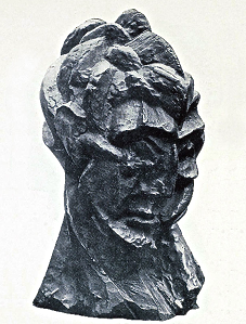 Pablo Picasso, 1909-10, Head of a Woman (Fernande), bronze, Blue Mountain Project, Princeton University. Image, Wikipedia